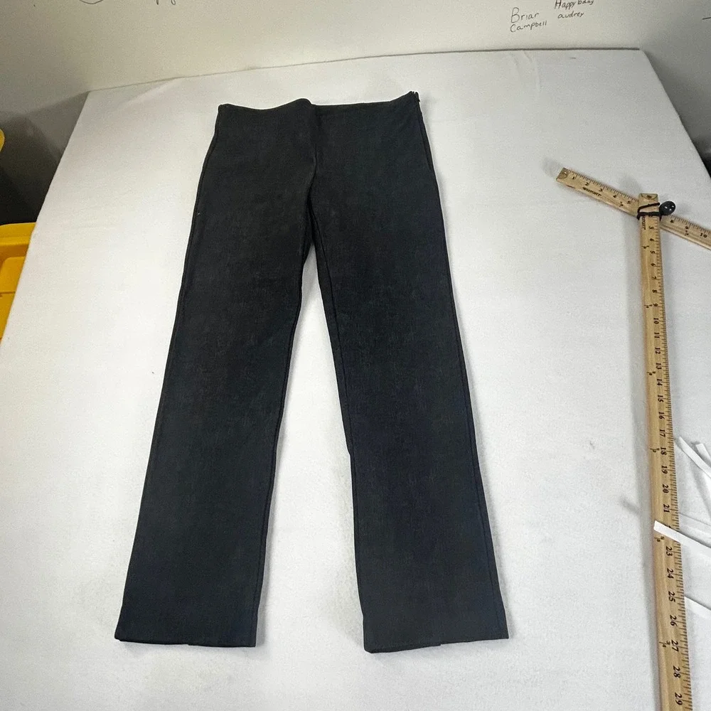 S&D Mandy Straight Leg Pants Black Size 8 Flat Front Zipper Closure Made‎ in USA